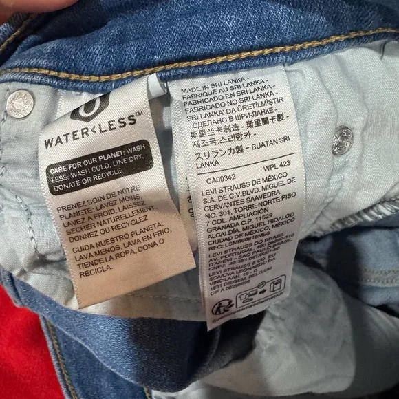 Levi's Women's High Rise Straight Jeans - Picture 3 of 5